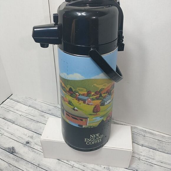 SERVICE IDEAS 3L STAINLESS STEEL AIRPOT COFFEE TEA RESTUARANT VACUUM DISPENSER - Picture 5 of 9